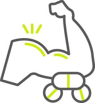 Arm Optimized Line Drawing vector