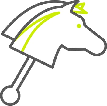 Hobby Horse Light Mode Icon vector