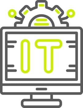 Information Technology Custom Visual Mark vector