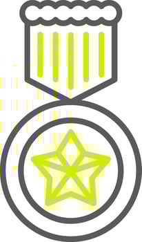 Medal Versatile Line Drawing vector