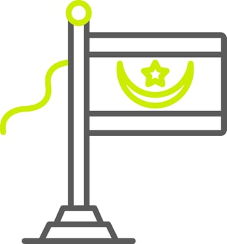 Mauritania Flag Optimized Web Graphic vector