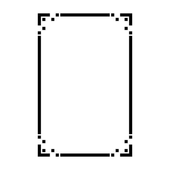 Vintage ornamental frame. Template for laser cutting. illustration. vector
