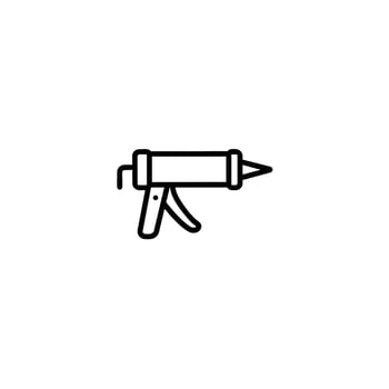 Caulking Gun Frame Trigger Nozzle vector