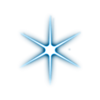 Abstract Blue Star Flare png