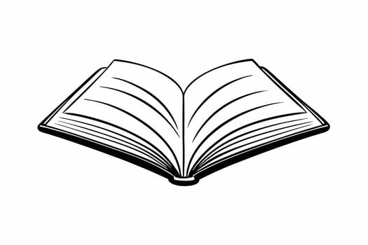 Open book icon illustration vector