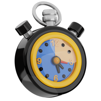 Stopwatch 3d icon illustration png