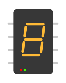 Seven Segment Display Circuit Board png
