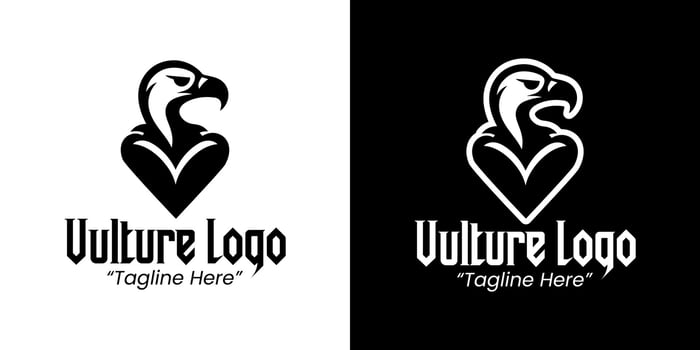 Unique and Professional Vulture Logo for Business and Digital Branding vector