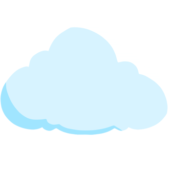 A cloud with a blue sky and a white cloud png