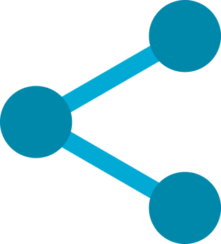 Blue share sign png