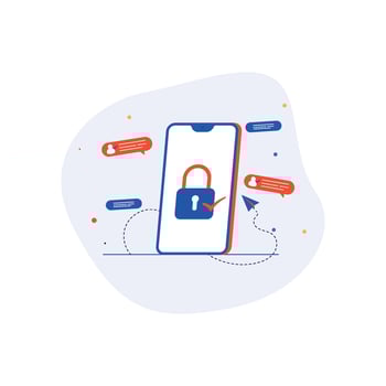 Mobile banking concept vector