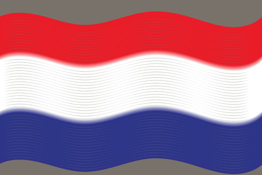 The abstract background with a combination of red, white, and blue depicts the Dutch flag vector