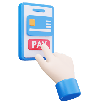 3D Icon Online Bill Payment App png