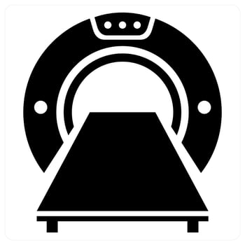 MRI icon concept in black color vector