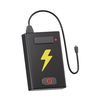 3d power bank charger illustration png