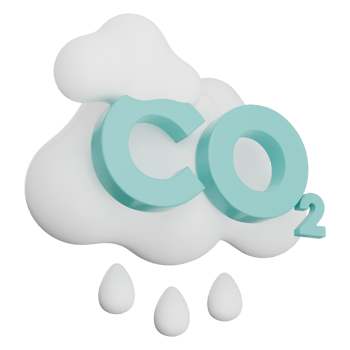 3D cloud with CO2 and smoke, symbolizing climate change, air pollution, carbon footprint, and ecosystem impact. Includes raincloud, cloudscape, and sky. Transparent background, 3d illustration. png