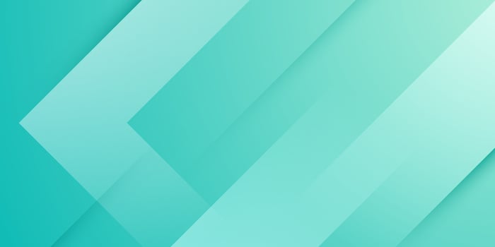 Abstract colorful gradient turquoise green background. Simple overlap triangle shapes pattern background. vector