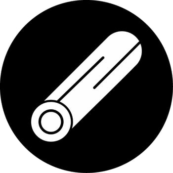 Sawn Wood Planks Stack Glyph Circle Inverted vector