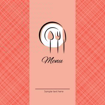 Cover for menu vector