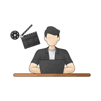 Illustration of Art Director vector