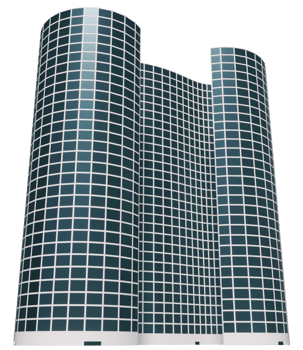 A large building with windows on the sides png