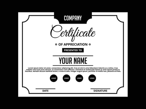 Modern Certificate Template Design, Professional Diploma and Award Backgrounds vector