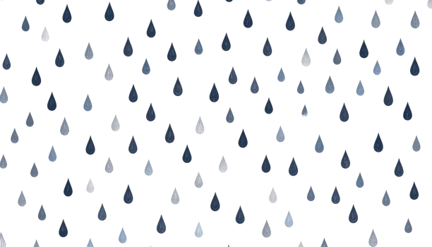 Seamless Pattern with Blue Water Drop Shapes on Transparent Background Texture png
