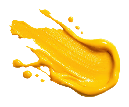 Bright yellow paint texture suitable for artistic projects and design png