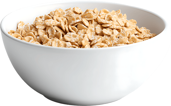 Rolled Oats in a Bowl A CloseUp View png