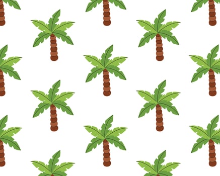 Seamless pattern of palm trees vector