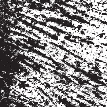 Grunge black and white diagonal texture with splattered paint effect, ideal for modern designs, edgy artwork, digital backgrounds, posters, and creative visual styles. vector