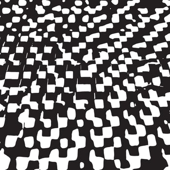 Abstract black and white geometric texture featuring distorted square patterns perfect for bold designs, backgrounds, posters, digital art, and modern visual projects. vector