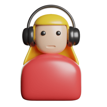 Call Center Support Woman png