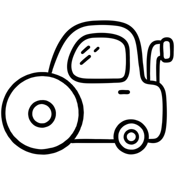 Road roller truck png