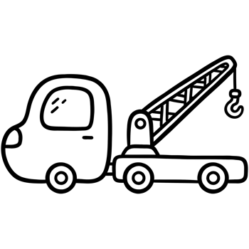 Construction crane car png