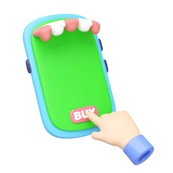3D businessman using mobile phone with store front isolated. Ideal for online shopping concepts. Minimal and modern design. cartoon style, 3d render illustration png