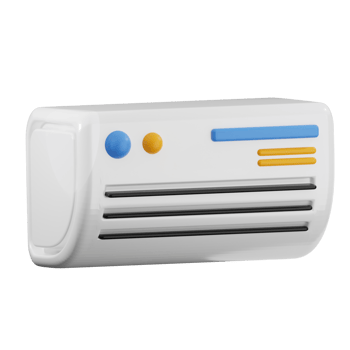 3d air conditioner cooling system providing comfort png