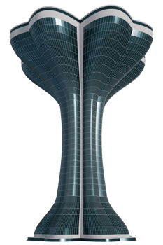 A tall building with a large glass dome png