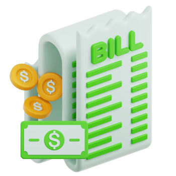 Bill 3D Illustration png