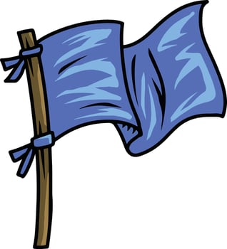 blue flag illustration vector