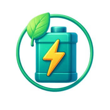 The logo for eco battery png