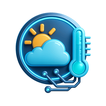 The weather icon with a thermometer and cloud png