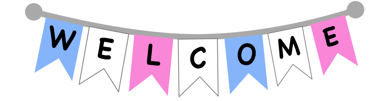 cute welcome flage png