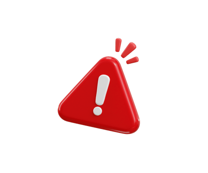 Red warning triangle icon png