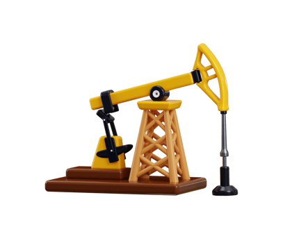Oil pumpjack model for industrial use png