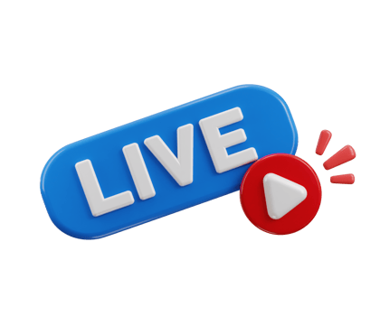 Live streaming button graphic png