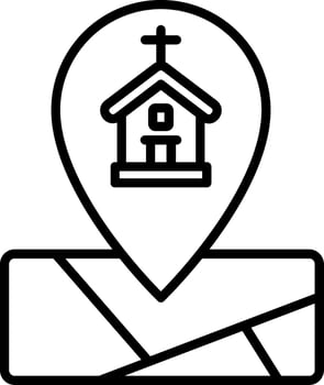 Small Chapel Location Point vector