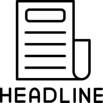 Major News Headline Alert vector