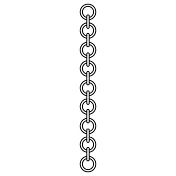 Chain web icon. Outline illustration of chain icon for web design isolated on white background vector