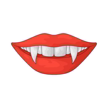 Vampire Fangs Illustration vector